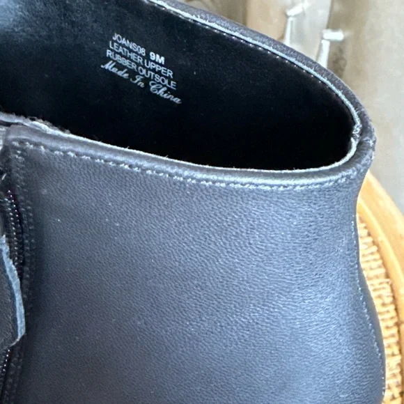 NYDJ soft leather  Black Heeled Boots - Picture 6 of 10